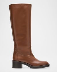 Kaia Leather Knee Boots