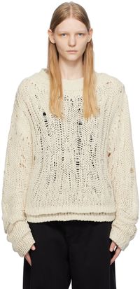 AIREI Off-White Layered Sweater