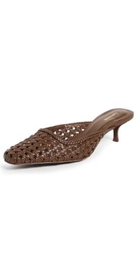 Larroudé Amal Macrame Heels Umber 8.5