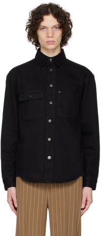 Filippa K Black Relaxed-Fit Denim Shirt