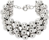 D'heygere Silver Ball Chain Choker