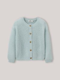 Cyrillus - Cardigan avec laine et mohair - Taille 8A - Vert