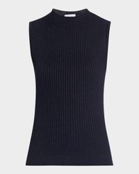 Sleeveless Rib Knit Top