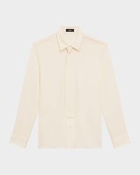 Modern Silk Georgette Neck-Tie Shirt