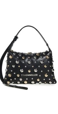 SIMONMILLER Studded Mini Puffin Bag Black/Silver/Gold One Size