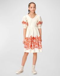 Girl's Camilo Floral-Print Dress, Size 7-14