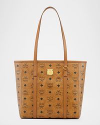 Himmel Medium Visetos Leather Tote Bag