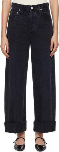 Citizens of Humanity Black Ayla Baggy Jeans