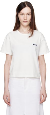 A.P.C. White Boxy Petit 'VPC' T-shirt