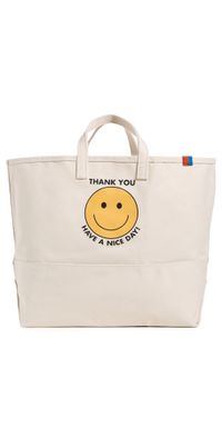 KULE The Take Out Tote White Canvas One Size
