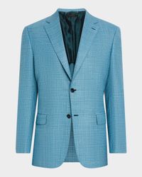 Men's Textured Wool Blazer