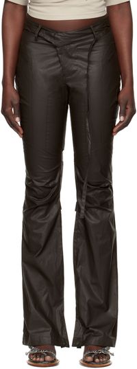 Ottolinger Brown Deconstructed Flared Pants