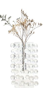 Tizo Design Large Crystals Glass Tall Vase Clear One Size