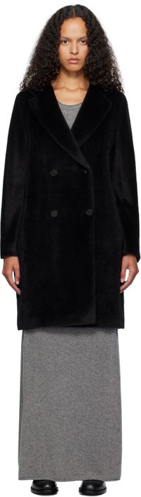 Max Mara Manteau Roseto noir - 'S