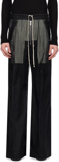 Rick Owens Pantalon noir à glissière Bela