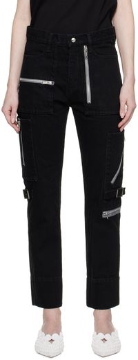 UNDERCOVER Black Zipper Jeans