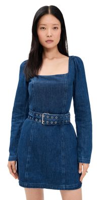 Amanda Uprichard Thalia Dress True Blue Wash XS