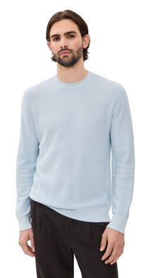 Vince Geo Jacquard Crew Sweater Whitecap/Classic Cream M