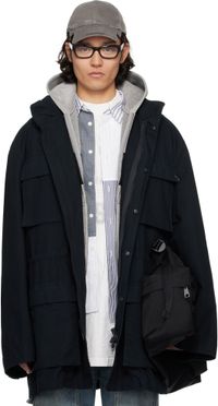 Balenciaga Blouson d'uniforme bleu marine
