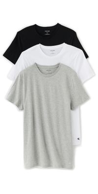 Calvin Klein Underwear Cotton Classic 3-Pack Crewneck T-Shirt Black/White/Grey M