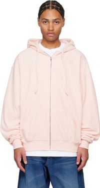 ABRA Pink Oversize Zipped Hoodie