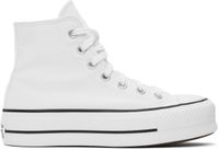 Converse White Chuck Taylor All Star Canvas Platform High Top Sneakers