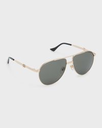 Men's GG1440Sm Metal Aviator Sunglasses