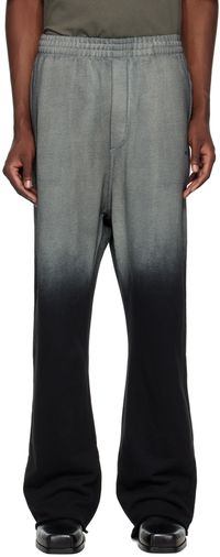 We11done Gray & Black Gradient Sweatpants