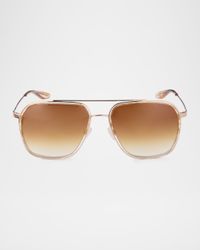 Rizzo 58mm Aviator Titanium Sunglasses