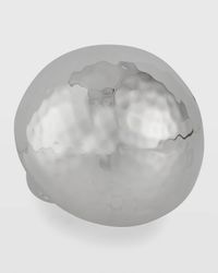 Silver Hammered Dome Ring, Adjustable Size