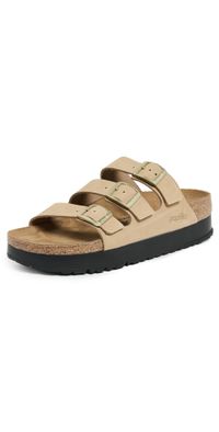 Birkenstock Florida Platform Flex Sandals Sandcastle 40