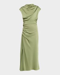 Burke Draped Midi Dress