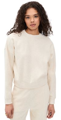 Rhone Signature Rib Crewneck Oatmeal Heather S