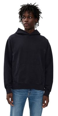 Madewell The McCarren Midweight Hoodie Sweatshirt Obsidian Blue L