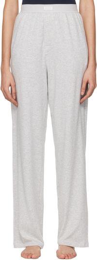 SKIMS Pantalon de détente décontracté gris - Boyfriend