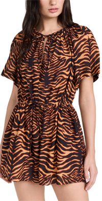 Ulla Johnson Valeria Coverup Romper Tigre XL