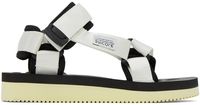 SUICOKE White & Black Depa-V2 sandals