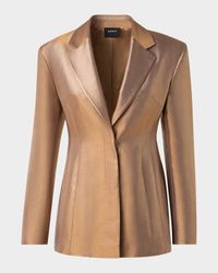 Walker Metallic Single-Breasted Jacket