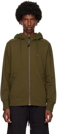C.P. Company Khaki Goggle Hoodie