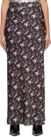 Rabanne Black Chain Midi Skirt