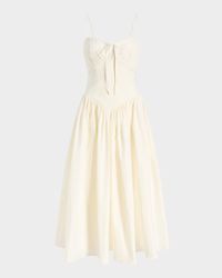 Anela Sleeveless Corset Midi Dress