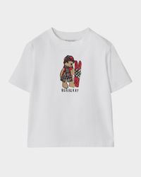 Girl's Ski Bear Cotton T-Shirt, Size 6M-3