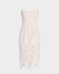 Claudia Embroidered Sleeveless Midi Dress