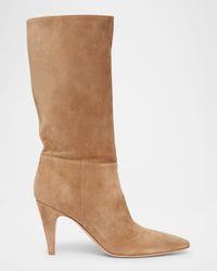 Slouchy Suede Mid Boots