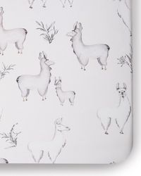 Llama Jersey Crib Sheet