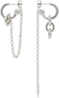 Justine Clenquet Silver Amon Earrings