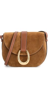 STAUD Bella Saddle Bag Tan One Size