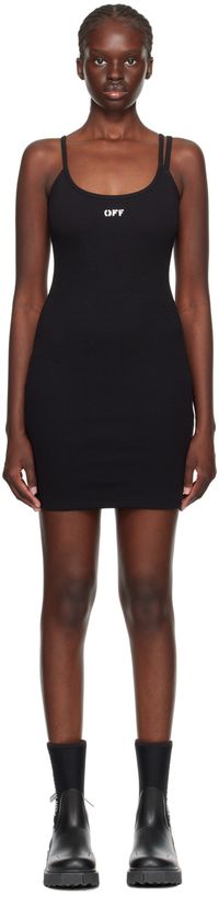 Off-White Black Stamp Minidress