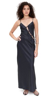 Lioness About A Girl Maxi Dress Onyx Polka XL