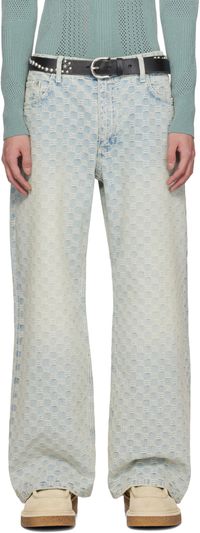 MISBHV Jean bleu à monogrammes